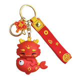 Maxbell 2024 Dragon Chinese Lunar New Year Keychain Keyring for Girlfriend Men Bag