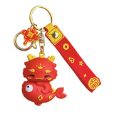 Maxbell 2024 Dragon Chinese Lunar New Year Keychain Keyring for Girlfriend Men Bag