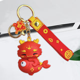 Maxbell 2024 Dragon Chinese Lunar New Year Keychain Keyring for Girlfriend Men Bag