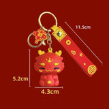 Maxbell 2024 Dragon Chinese Lunar New Year Keychain Keyring for Girlfriend Men Bag