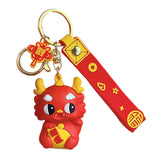 Maxbell 2024 Dragon Chinese Lunar New Year Keychain Keyring for Girlfriend Men Bag