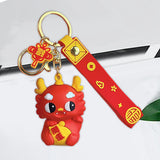 Maxbell 2024 Dragon Chinese Lunar New Year Keychain Keyring for Girlfriend Men Bag