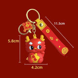 Maxbell 2024 Dragon Chinese Lunar New Year Keychain Keyring for Girlfriend Men Bag