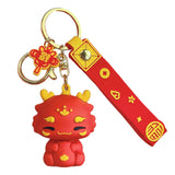 Maxbell 2024 Dragon Chinese Lunar New Year Keychain Keyring for Girlfriend Men Bag