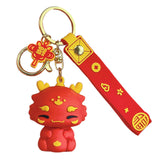 Maxbell 2024 Dragon Chinese Lunar New Year Keychain Keyring for Girlfriend Men Bag