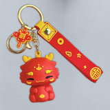 Maxbell 2024 Dragon Chinese Lunar New Year Keychain Keyring for Girlfriend Men Bag