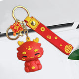 Maxbell 2024 Dragon Chinese Lunar New Year Keychain Keyring for Girlfriend Men Bag