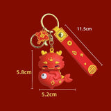 Maxbell 2024 Dragon Chinese Lunar New Year Keychain Keyring for Girlfriend Men Bag