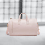 Maxbell Travel Garment Bag Shoulder Bag Pink Overnight Bag Weekender Bag Luggage Bag