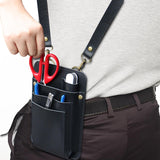 Maxbell Hairdressing Tools Waist Belt Bag Hair Styling Belt Bag for Keeping Scissors black