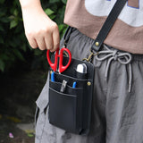 Maxbell Hairdressing Tools Waist Belt Bag Hair Styling Belt Bag for Keeping Scissors black