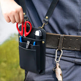 Maxbell Hairdressing Tools Waist Belt Bag Hair Styling Belt Bag for Keeping Scissors black