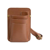 Maxbell Hairdressing Tools Waist Belt Bag Hair Styling Belt Bag for Keeping Scissors brown