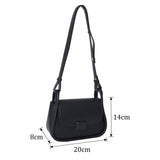 Maxbell Women Underarm Handbag Casual Elegant Girls Purse for Business Events Dinner Black