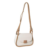 Maxbell Women Underarm Handbag Casual Elegant Girls Purse for Business Events Dinner Khaki White