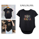 Maxbell Women Short Sleeve T Shirt Black Crew Neck Tee for Travel Commuting Vacation S