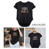 Maxbell Women Short Sleeve T Shirt Black Crew Neck Tee for Travel Commuting Vacation S