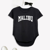 Maxbell Women Short Sleeve Top Trendy Black Clothes T Shirt for Street Shopping Work