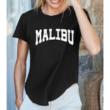 Maxbell Women Short Sleeve Top Trendy Black Clothes T Shirt for Street Shopping Work