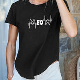 Maxbell Women Short Sleeve T Shirt Round Neck Basic Tee for Sports Vacation Walking