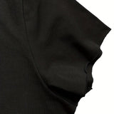 Maxbell Women Short Sleeve T Shirt Black Basic Tee Shirt for Commuting Street Sports