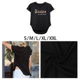 Maxbell Women Short Sleeve T Shirt Black Basic Tee Shirt for Commuting Street Sports