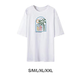 Maxbell Women T Shirt Short Sleeve Trendy Round Neck Classic Modern White Streetwear