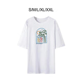 Maxbell Women T Shirt Short Sleeve Trendy Round Neck Classic Modern White Streetwear