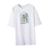 Maxbell Women T Shirt Short Sleeve Trendy Round Neck Classic Modern White Streetwear