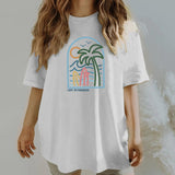 Maxbell Women T Shirt Short Sleeve Trendy Round Neck Classic Modern White Streetwear