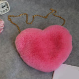 Maxbell Women Crossbody with Chain Casual Heart Shape Shoulder Bag for Ladies Events