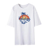 Maxbell Women T Shirt Printed Soft Loose Fit Basic Tee for Commuting Shopping Travel XL