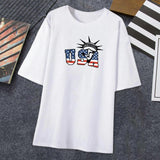 Maxbell Womens T Shirt Stylish Casual Streetwear Short Sleeve for Office Work Street