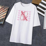 Maxbell Women T Shirt Gift Crew Neck Clothing Basic Tee for Shopping Office Vacation