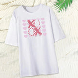 Maxbell Women T Shirt Gift Crew Neck Clothing Basic Tee for Shopping Office Vacation