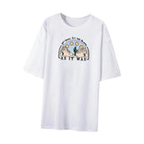 Maxbell Women T Shirt Fashion Streetwear Short Sleeve Tops for Fishing Street Office S