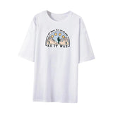 Maxbell Women T Shirt Fashion Streetwear Short Sleeve Tops for Fishing Street Office L