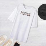 Maxbell Women T Shirt Loose Fit Short Sleeve Top for Commuting Camping Beach