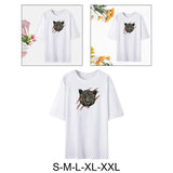 Maxbell Women's Short Sleeve T Shirt Sportswear Animal Print Off Shoulder Tee Shirts