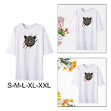 Maxbell Women's Short Sleeve T Shirt Sportswear Animal Print Off Shoulder Tee Shirts