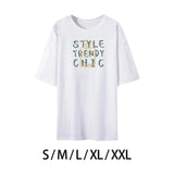 Maxbell Women's T Shirt Short Sleeve Classic Letter Print Casual Wear Trendy Clothes