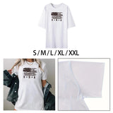 Maxbell Women Printed T Shirt Fashion Short Sleeve Top for Shopping Office Fishing