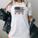 Maxbell Women Printed T Shirt Fashion Short Sleeve Top for Shopping Office Fishing