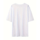 Maxbell Women Printed T Shirt Fashion Short Sleeve Top for Shopping Office Fishing