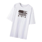 Maxbell Women Printed T Shirt Fashion Short Sleeve Top for Shopping Office Fishing