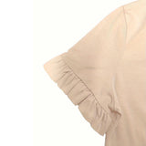 Maxbell Womens T Shirt Ruffle Short Sleeve Comfortable Streetwear Stylish Clothes