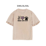 Maxbell Women Short Sleeve Casual Trendy Outfits Summer Top for Street Office Female