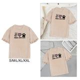 Maxbell Women Short Sleeve Casual Trendy Outfits Summer Top for Street Office Female