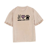 Maxbell Women Short Sleeve Casual Trendy Outfits Summer Top for Street Office Female