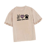 Maxbell Women Short Sleeve Casual Trendy Outfits Summer Top for Street Office Female